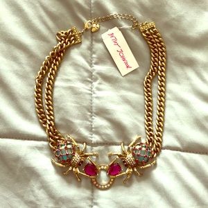 Betsey Johnson spider necklace